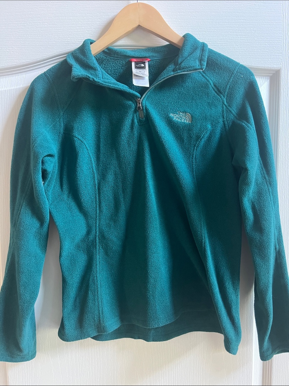 The North Face Teal Women’s Quarter-Zip Fleece Pullover